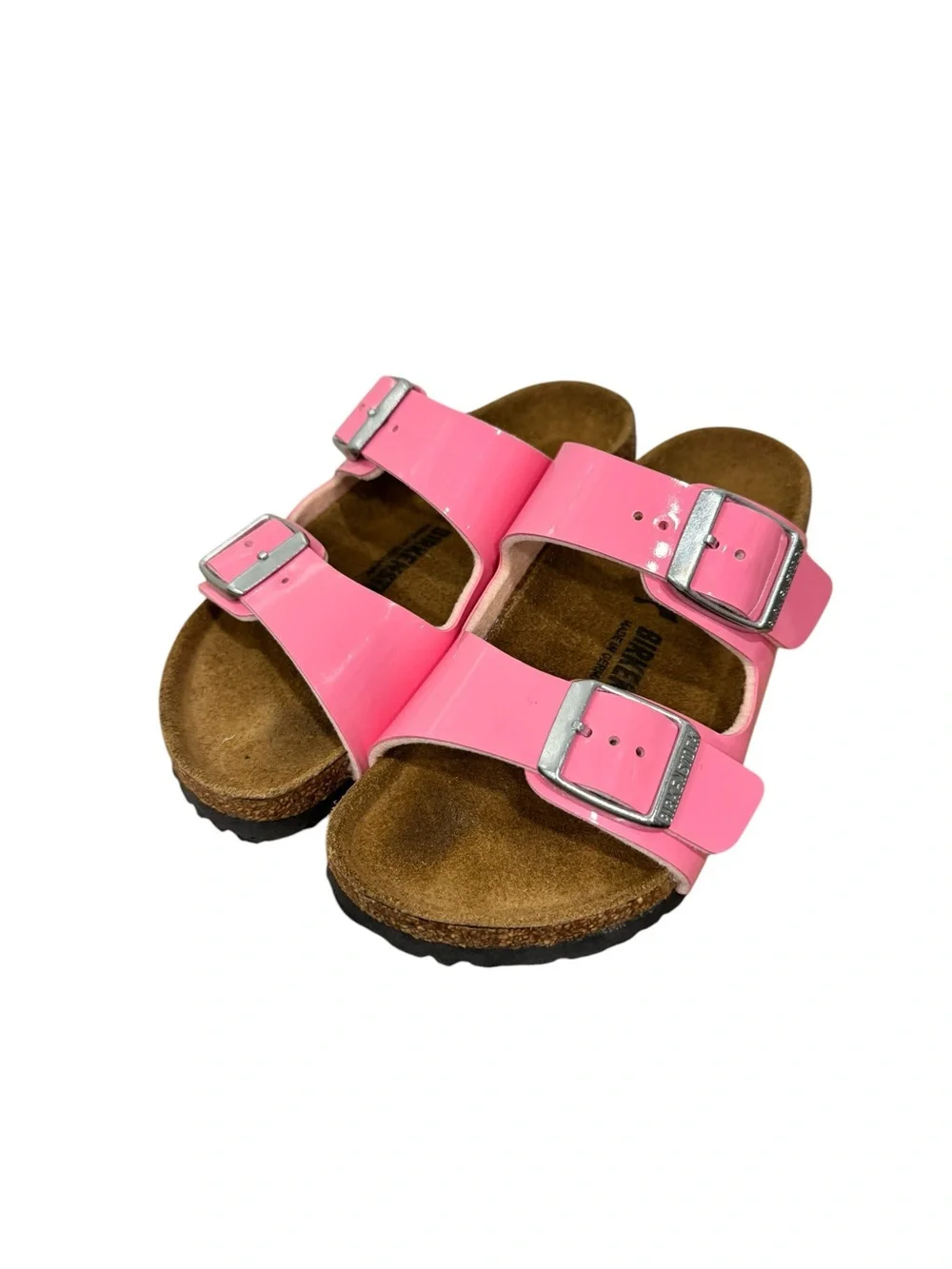 Birkenstock Kids' Birko-Flor Patent - Candy Pink - Size 28
